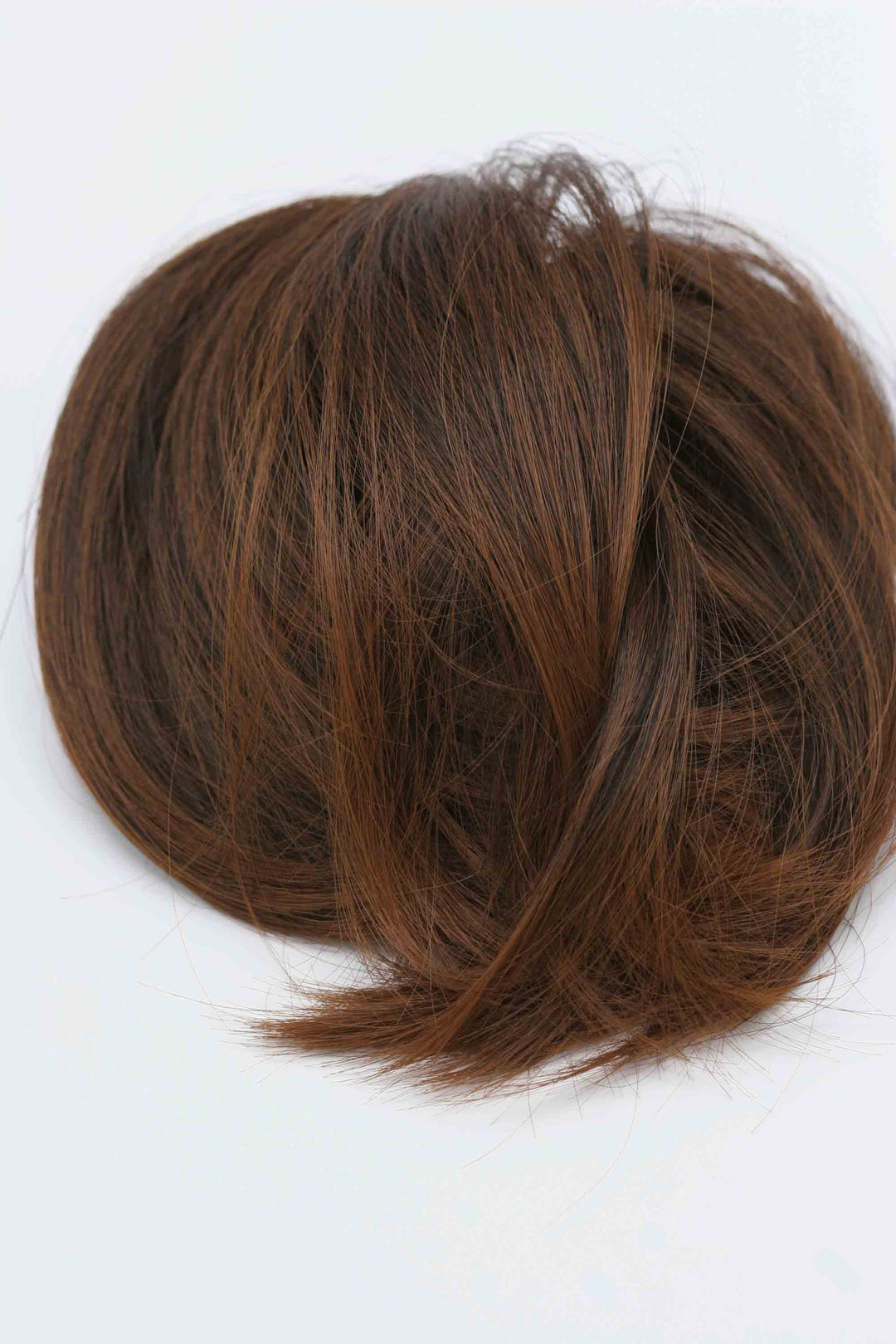 Auburn Hair Bun Hairpiece Extension Dark Brown Mix  Color #30T4