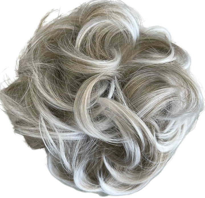 extra large messy bun hair piece#color_blonde-mix-grey-hair