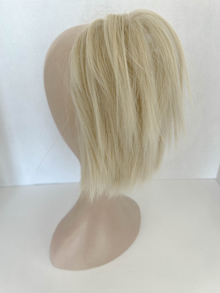 Blonde Hair Bun|Straight Blonde Bun ponytail