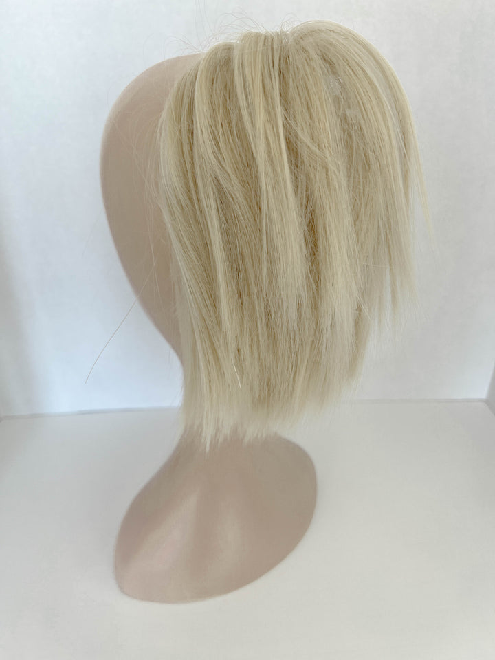 Blonde Hair Bun|Straight Blonde Bun ponytail
