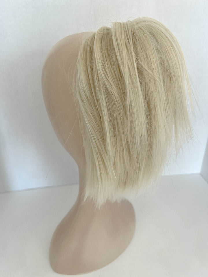 Blonde Hair Bun|Straight Blonde Bun ponytail