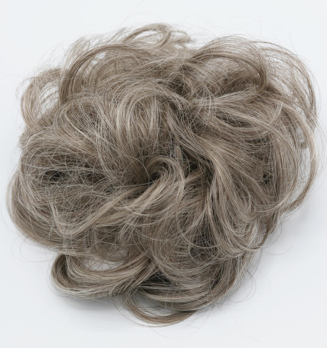 brown mix grey hair