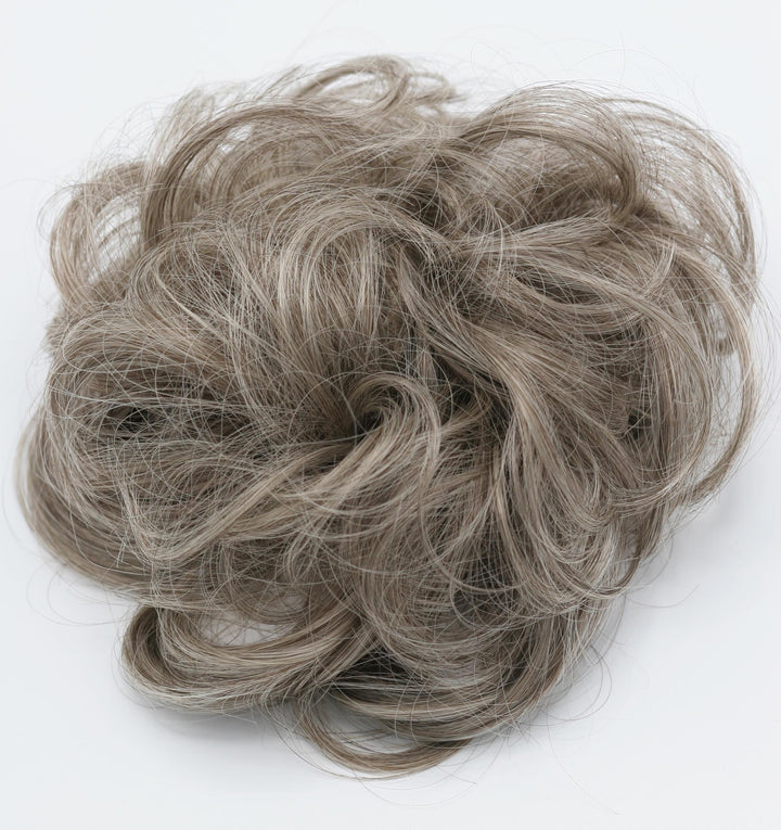 brown mix grey hair
