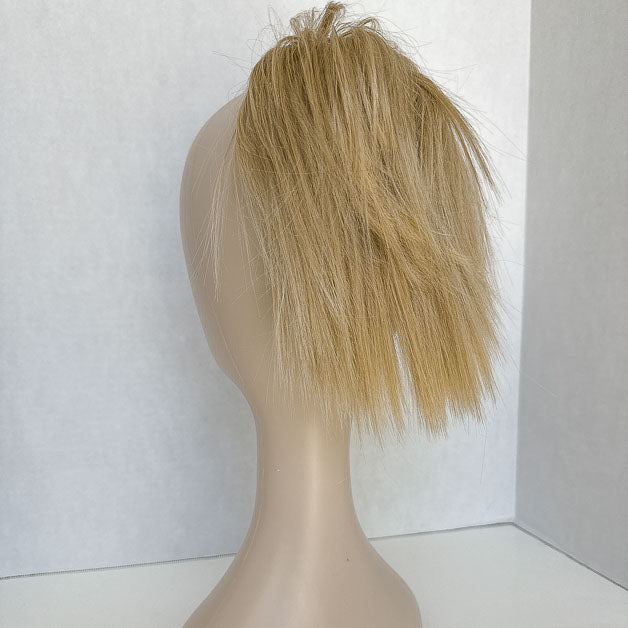 Tousled Updo Ponytail Light Honey Blonde