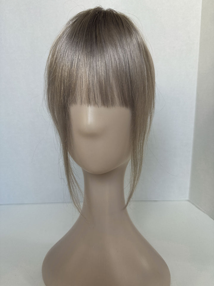 Salt and Pepper Clip in Bangs|Grey Clip in Bangs