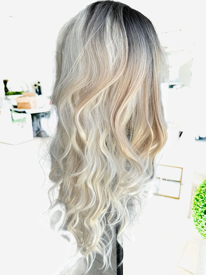 Lace Front Wigs Long Wavy Mix Blonde Hair