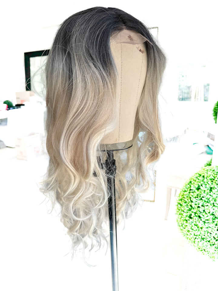 Lace Front Wigs Long Wavy Mix Blonde Hair