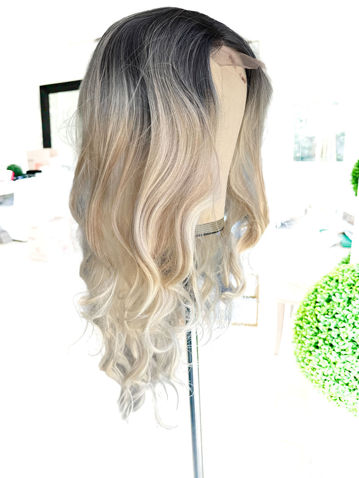 Lace Front Wigs Long Wavy Mix Blonde Hair