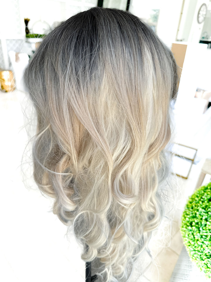 Lace Front Wigs Long Wavy Mix Blonde Hair