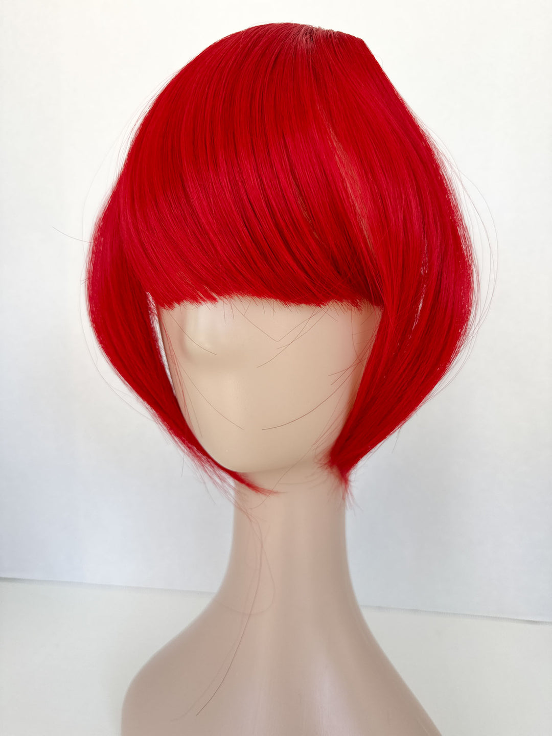 Straight Clip in Bangs Red