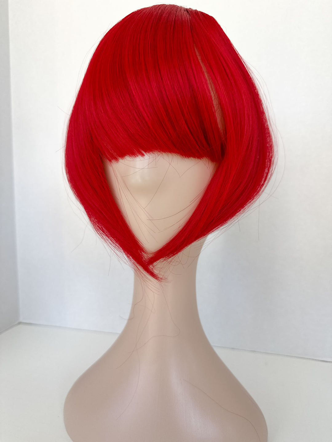 Straight Clip in Bangs Red