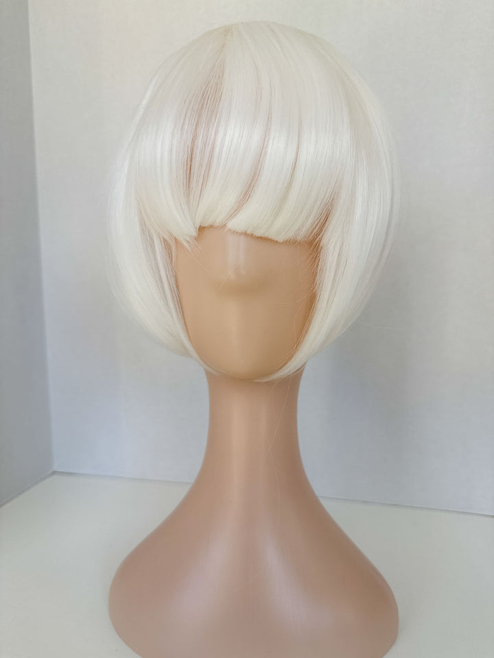 White Clip in Bangs|Clip in Bang White Hair