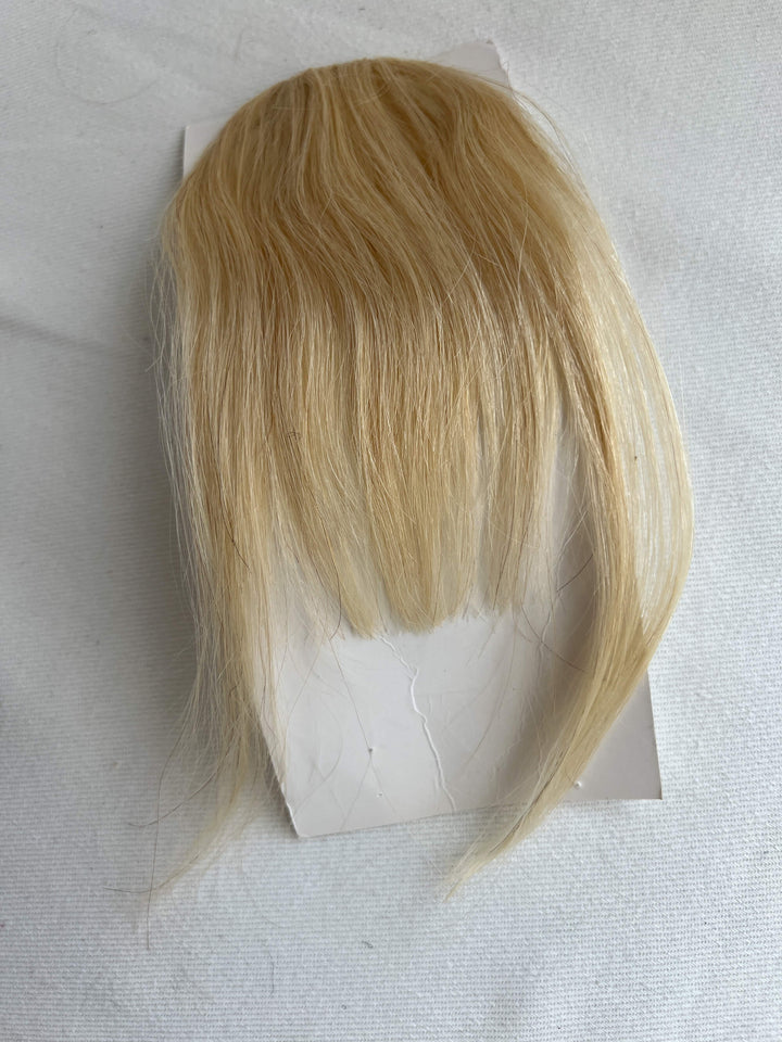 Clip in Bangs Blonde Real Human hair