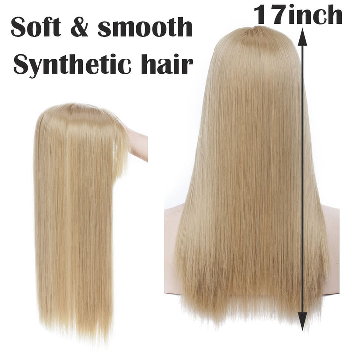hair toppers with bangs#color_brown-blonde
