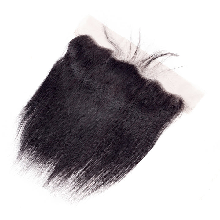 HD Lace Frontal Straight Transparent Closure 100% Virgin Human Hair Pre Plucked Hairline