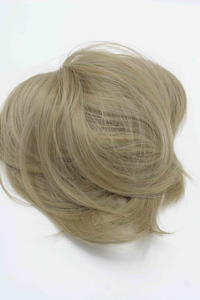Messy Bun Hair Piece Extension Ash Blonde Color