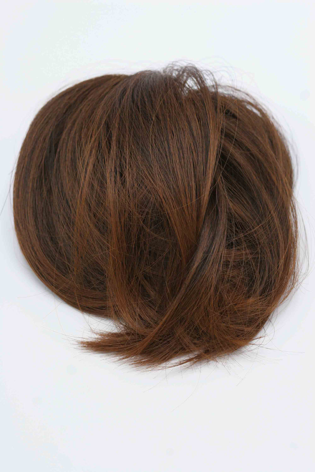 Auburn Hair Bun Hairpiece Extension Dark Brown Mix  Color #30T4