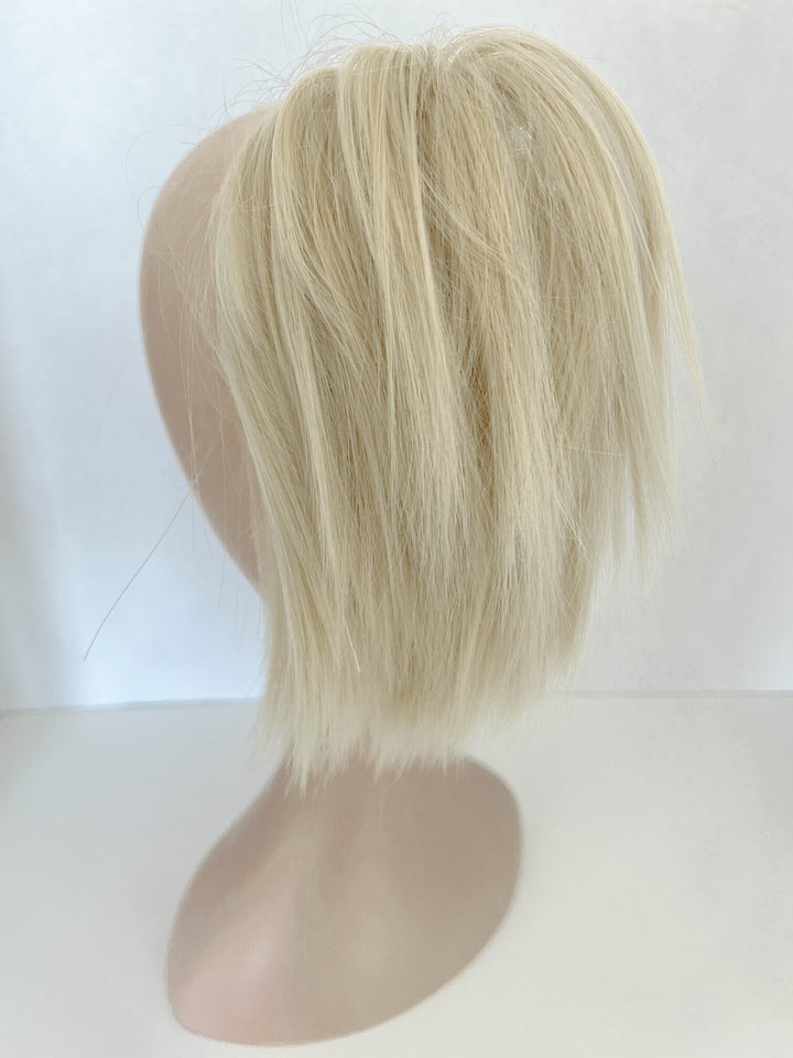 Blonde Hair Bun|Straight Blonde Bun ponytail