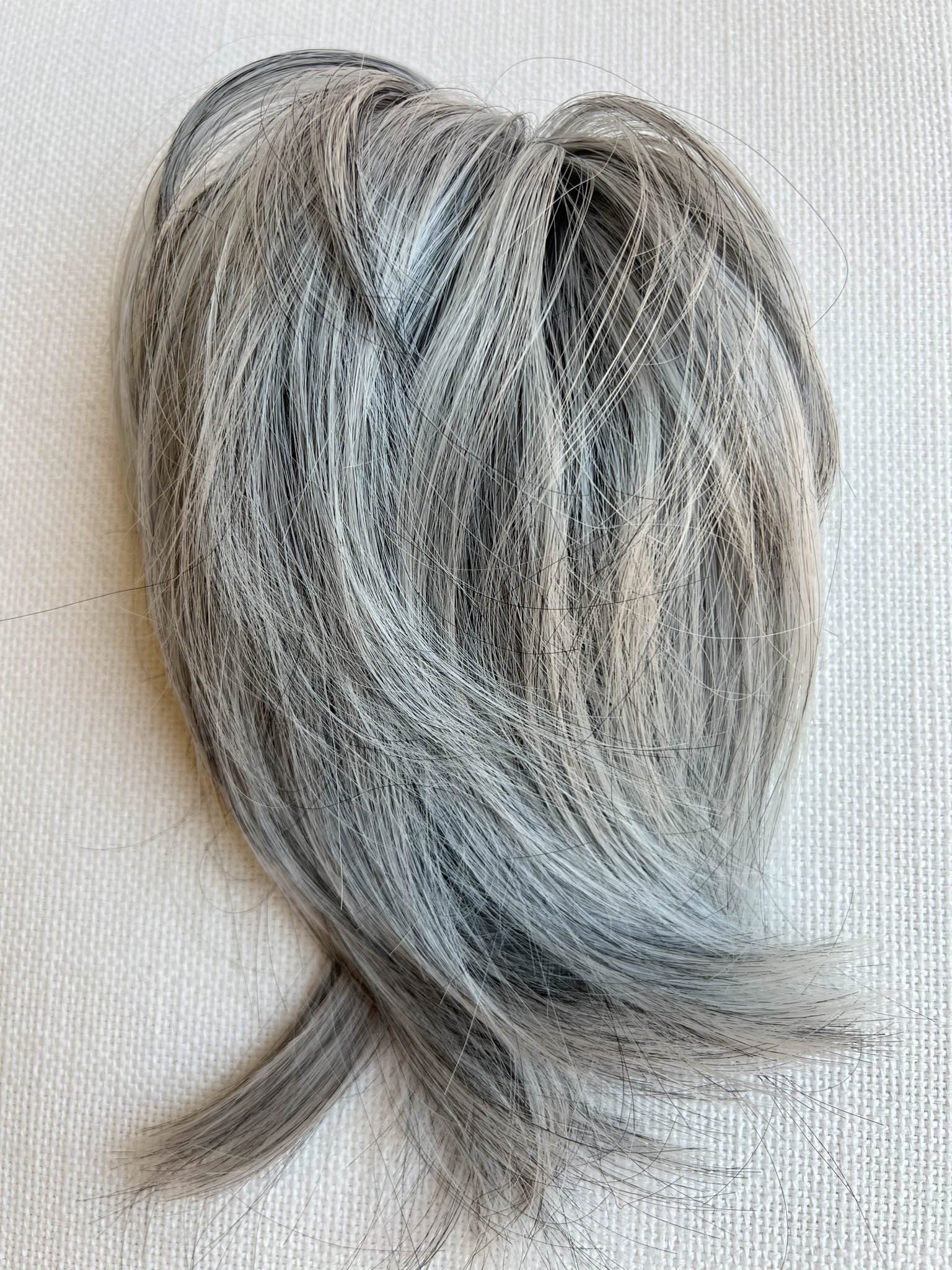 Grey Hair Piece Gray Scrunchie Apexhairs