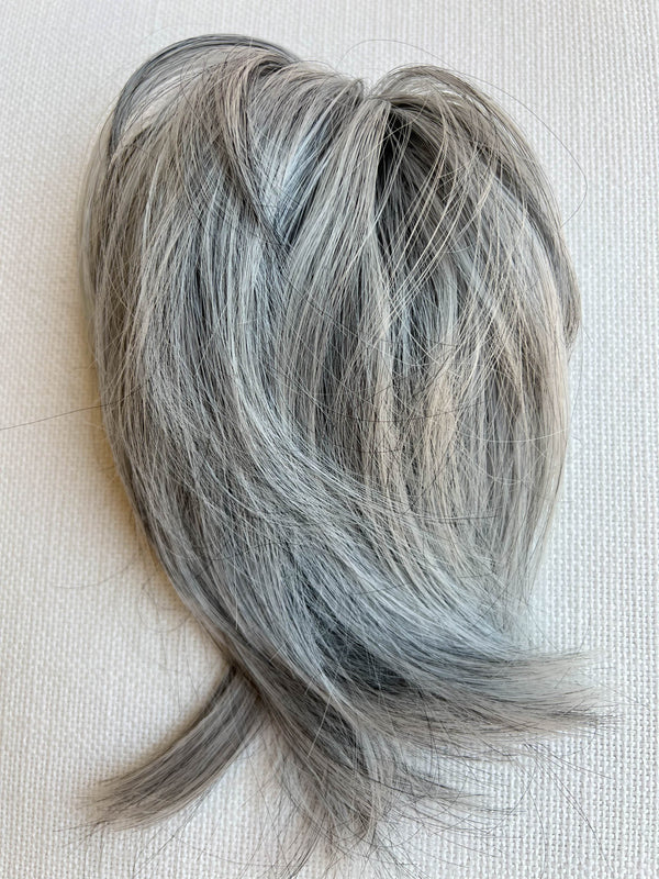 mixed gray hair piece