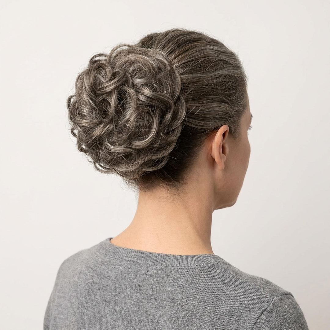 apexhairs messy bun ash grey#color_ash-grey