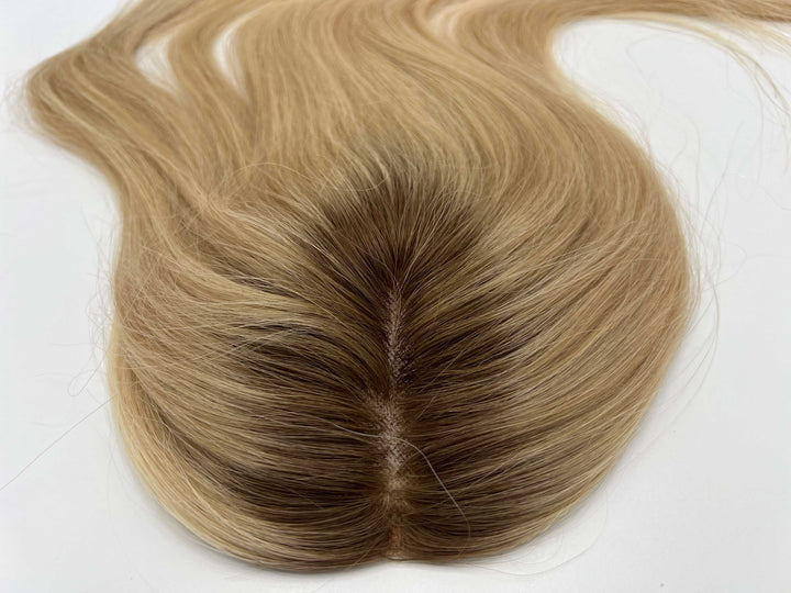 Apexhairs Hair Topper Ombre Color 4 24 613 Straight Human Blonde