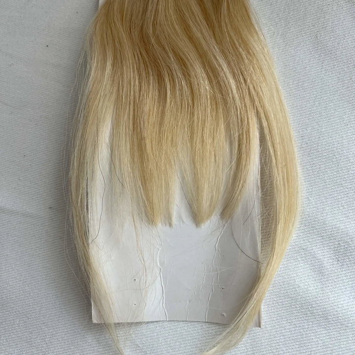 Clip in Bangs Blonde Real Human hair