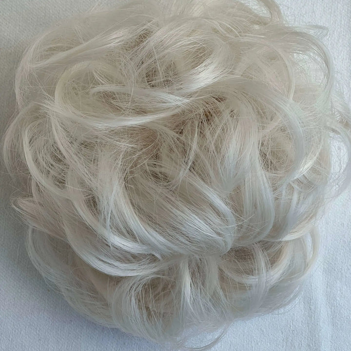 white blonde messy bun hair piece#color_platinum-blonde
