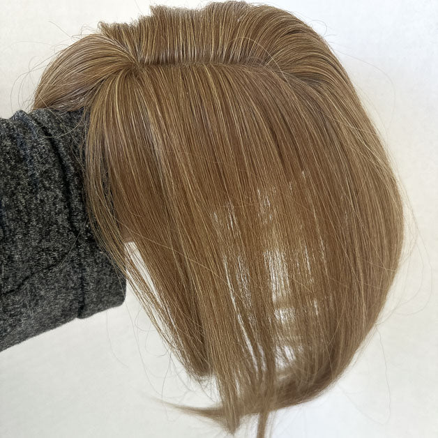 Mini Hair Topper Dark Brown Honey Brown & Ash Blonde #12/24