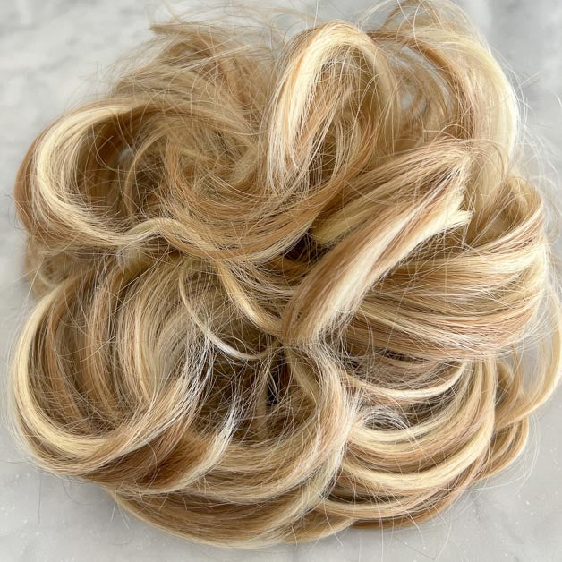 blonde bun hair piece#color_honey-blonde-mix-bleach-blonde