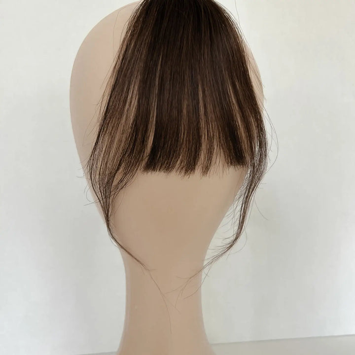 Fake Bangs | Clip in Bangs Real Human Hair Dark Brown