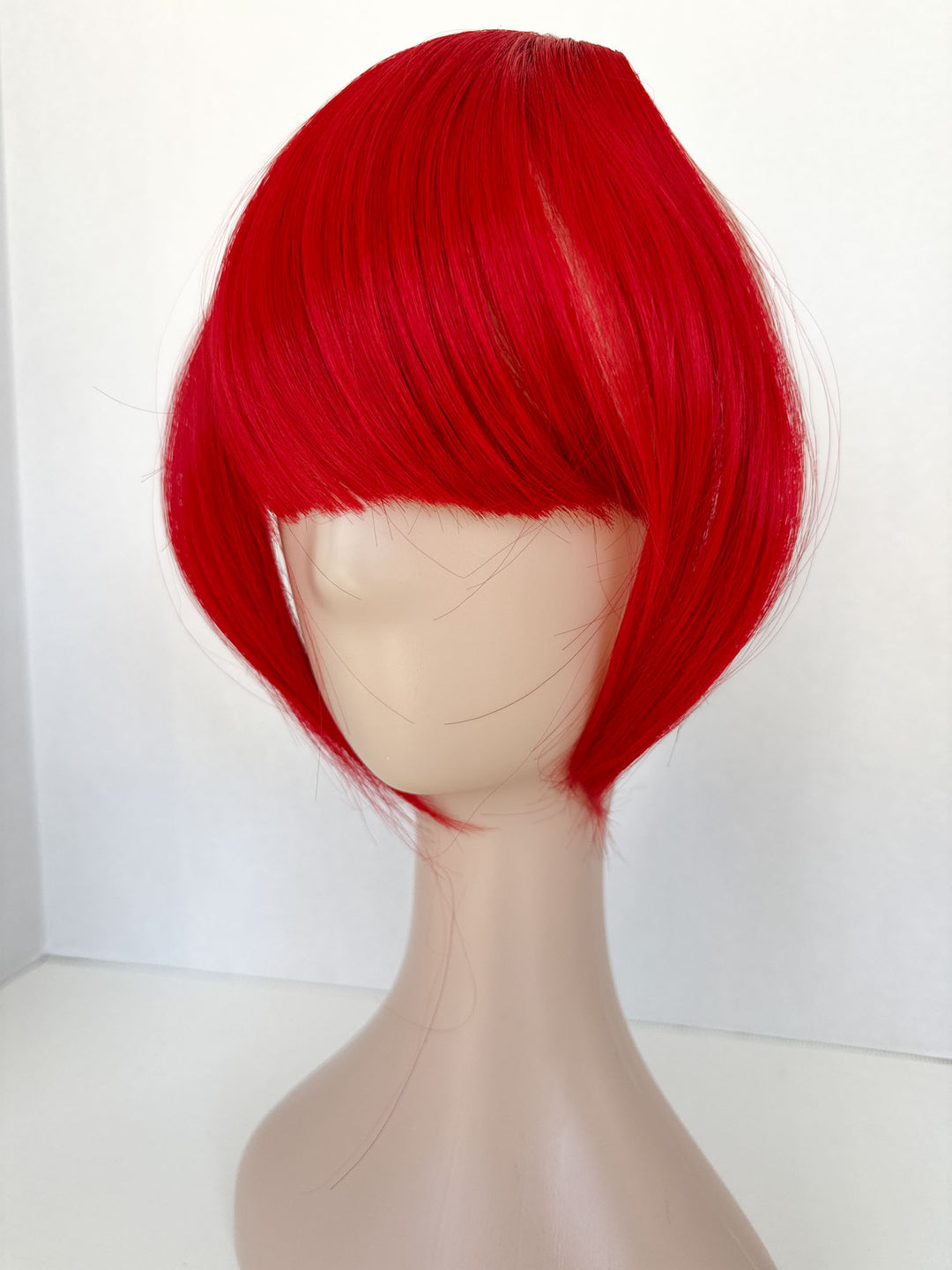 Straight Clip in Bangs Red