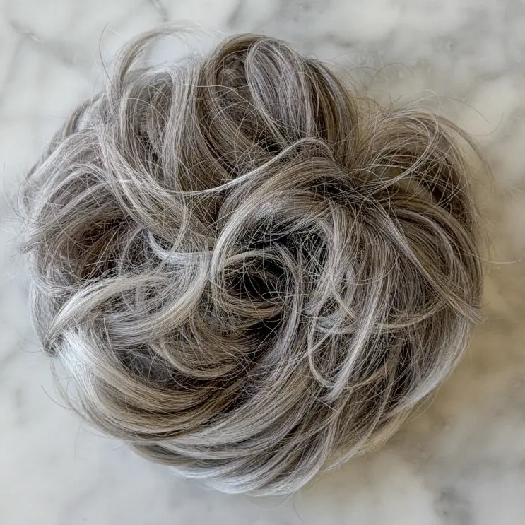 messy bun dark brown grey-1