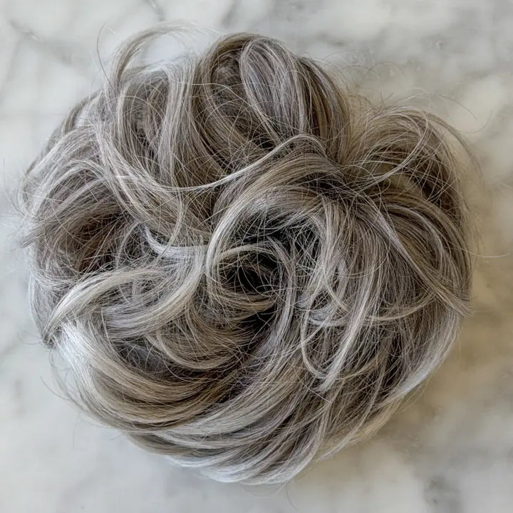 messy bun dark brown grey-1