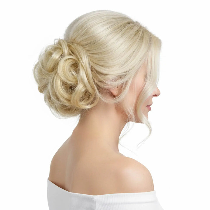 messy blonde hair bun#color_pure-blonde