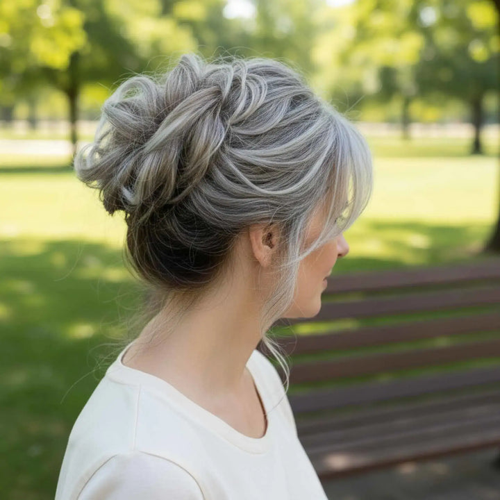 messy bun brown grey-1#color_blonde-mix-grey-hair