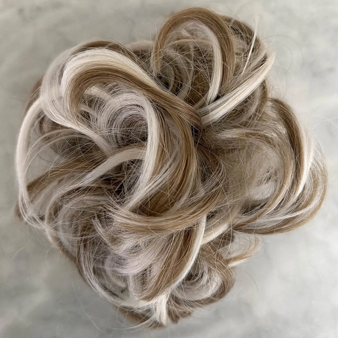 fake bun#color_brown-mix-light-blonde