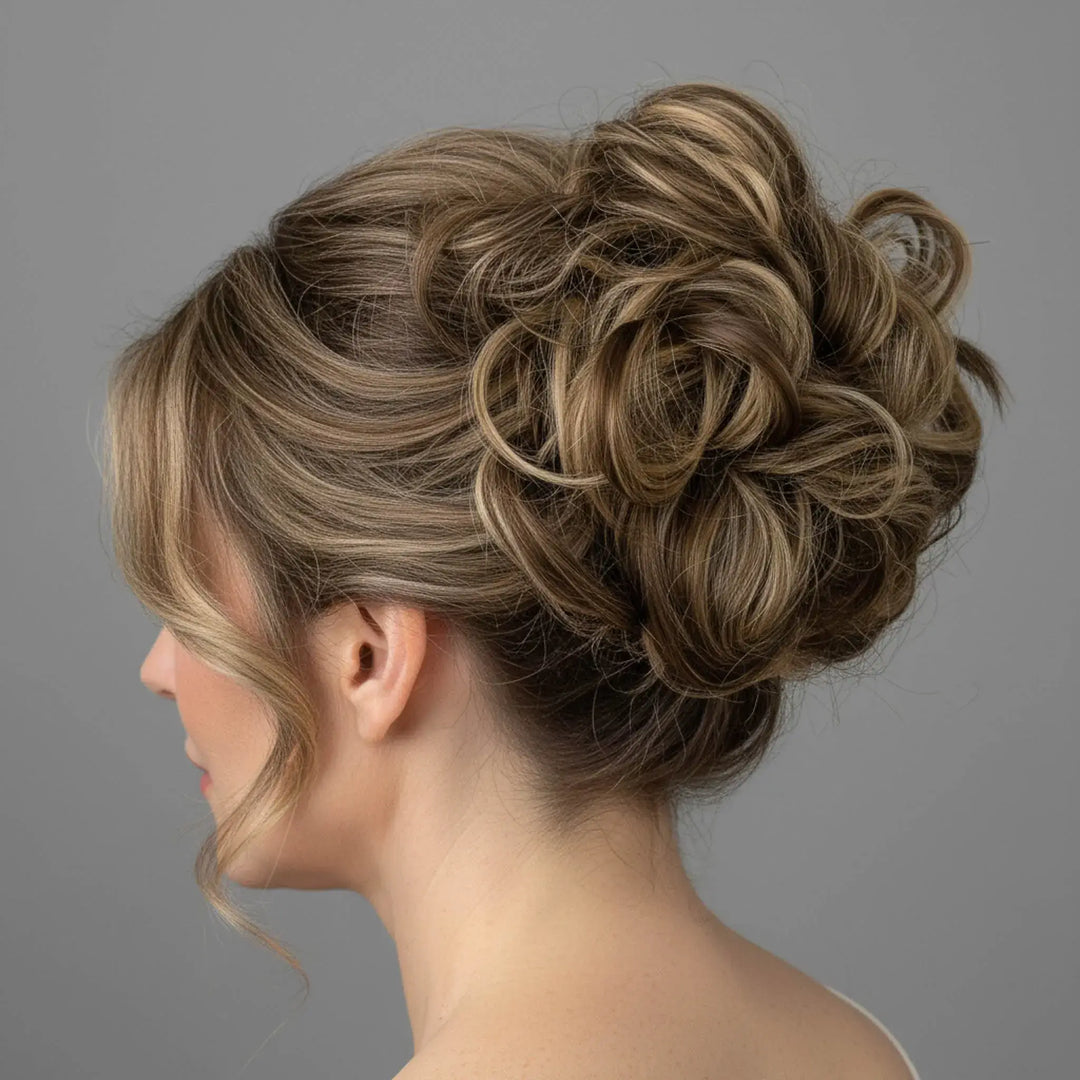 brown highlighted wig#color_mix-walnut-brown