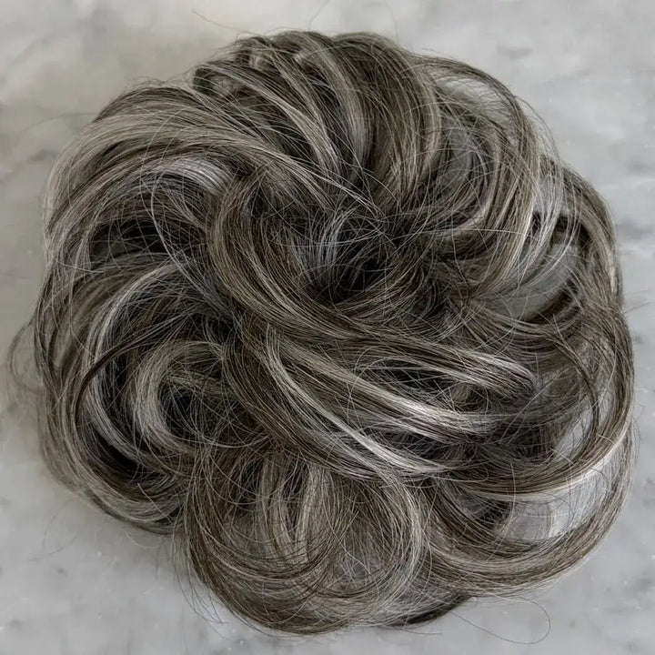 messy bun dark brown grey-1