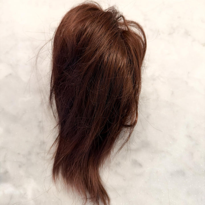 apexhairs messy bun dark auburn hair color#color_dark-auburn