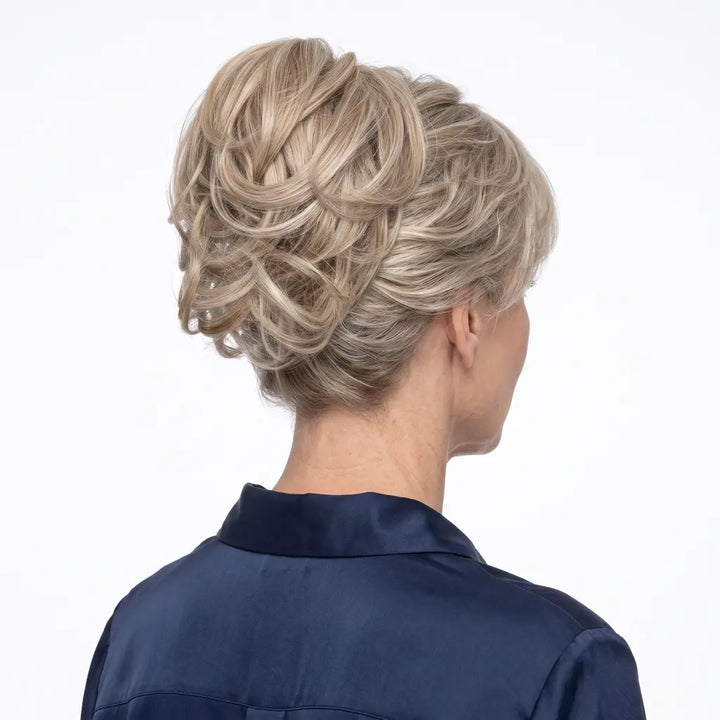 clip in ponytail messy bun