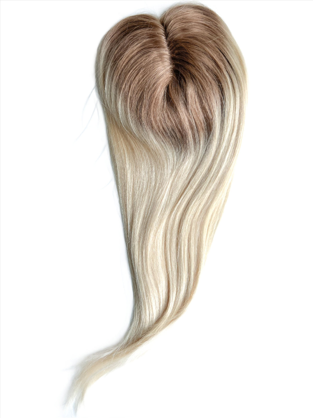 balayage blonde dark roots topper#color_brown-mix-light-blonde