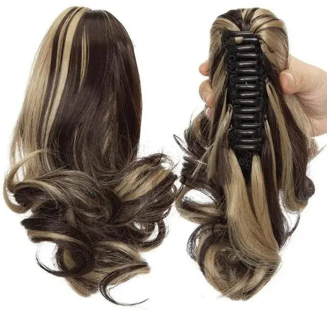 dark brown mix ash blonde