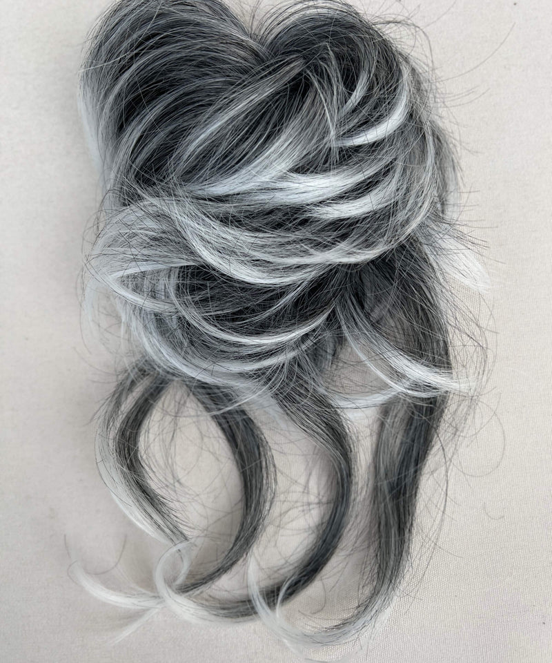 Messy Curly Hair Bun Scrunchie