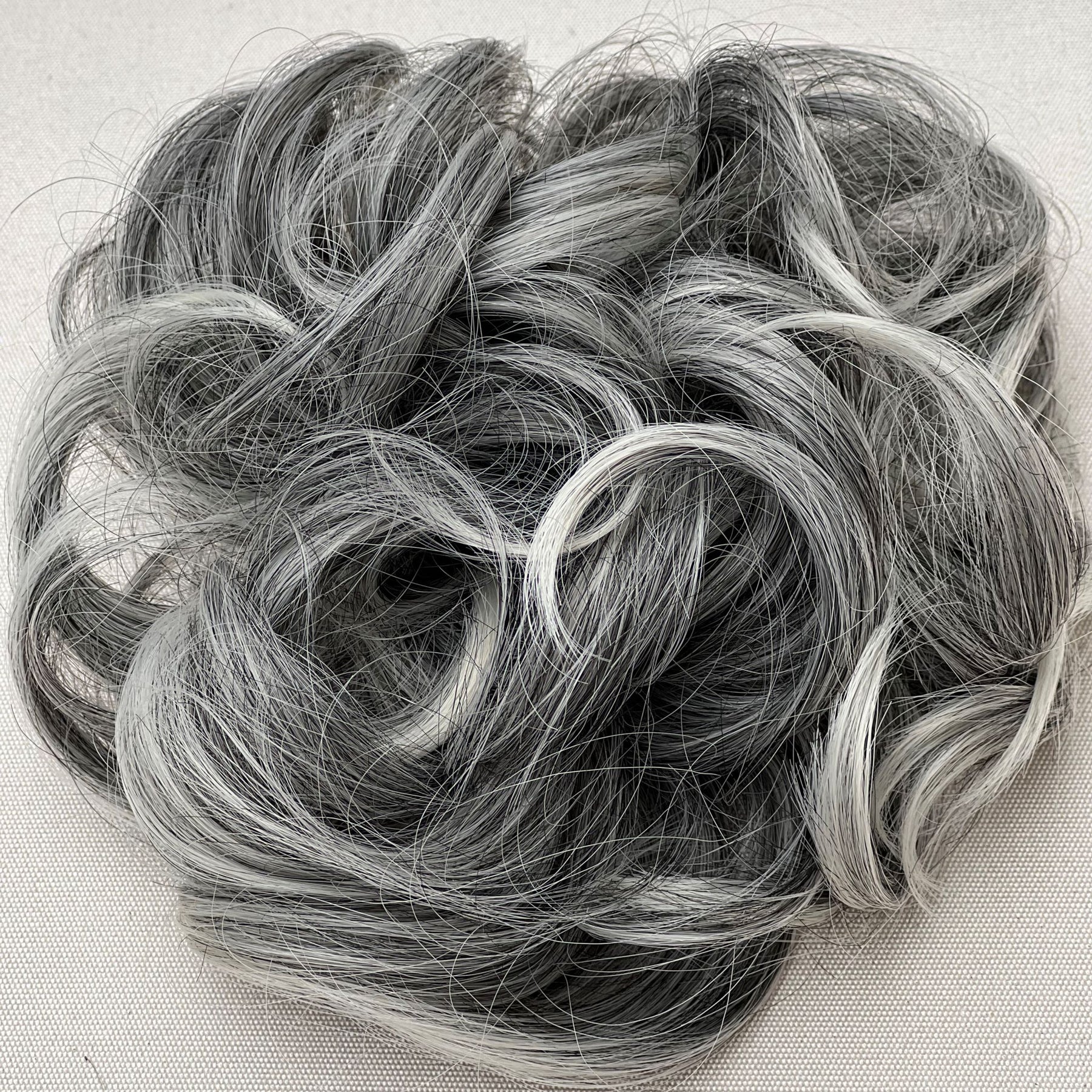 Salt and Pepper Hair Buns Gray Hair Pieces – Apexhairs