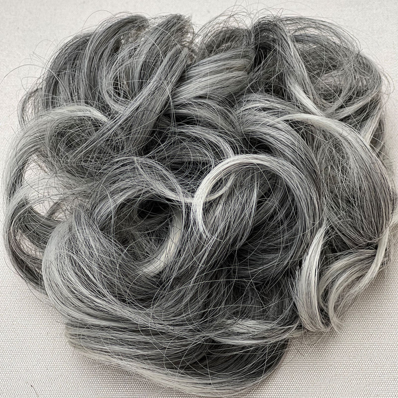 Salt and Pepper Hair Buns | Mixed Gray Hairpieces