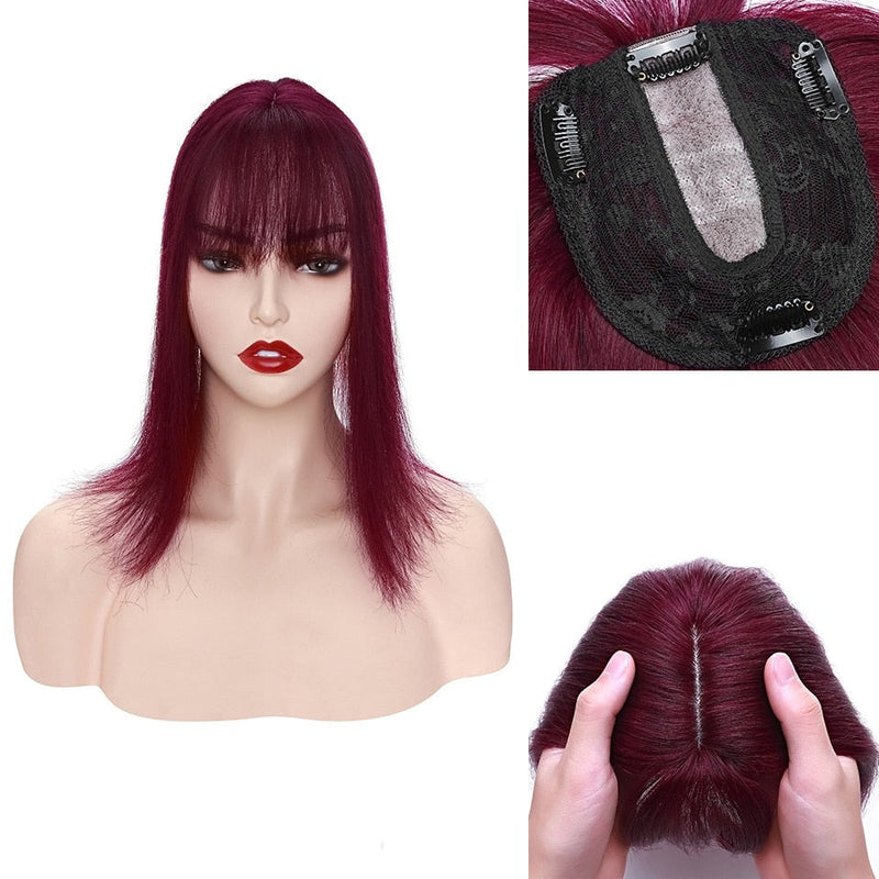 Apexhairs Women Hair Toppers with Bang