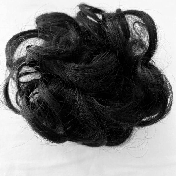 fake hair bun for black hair#color_dark-black