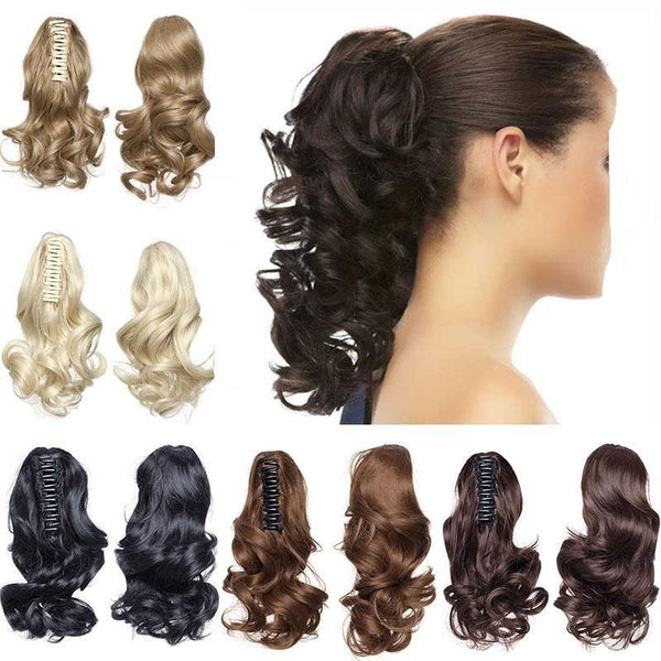 Claw Clip Short Ponytail Hairpiece Extension Wavy