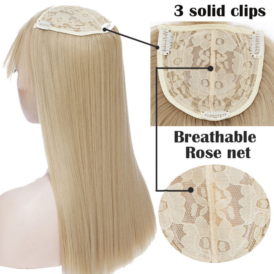 hair toppers with clips#color_brown-blonde